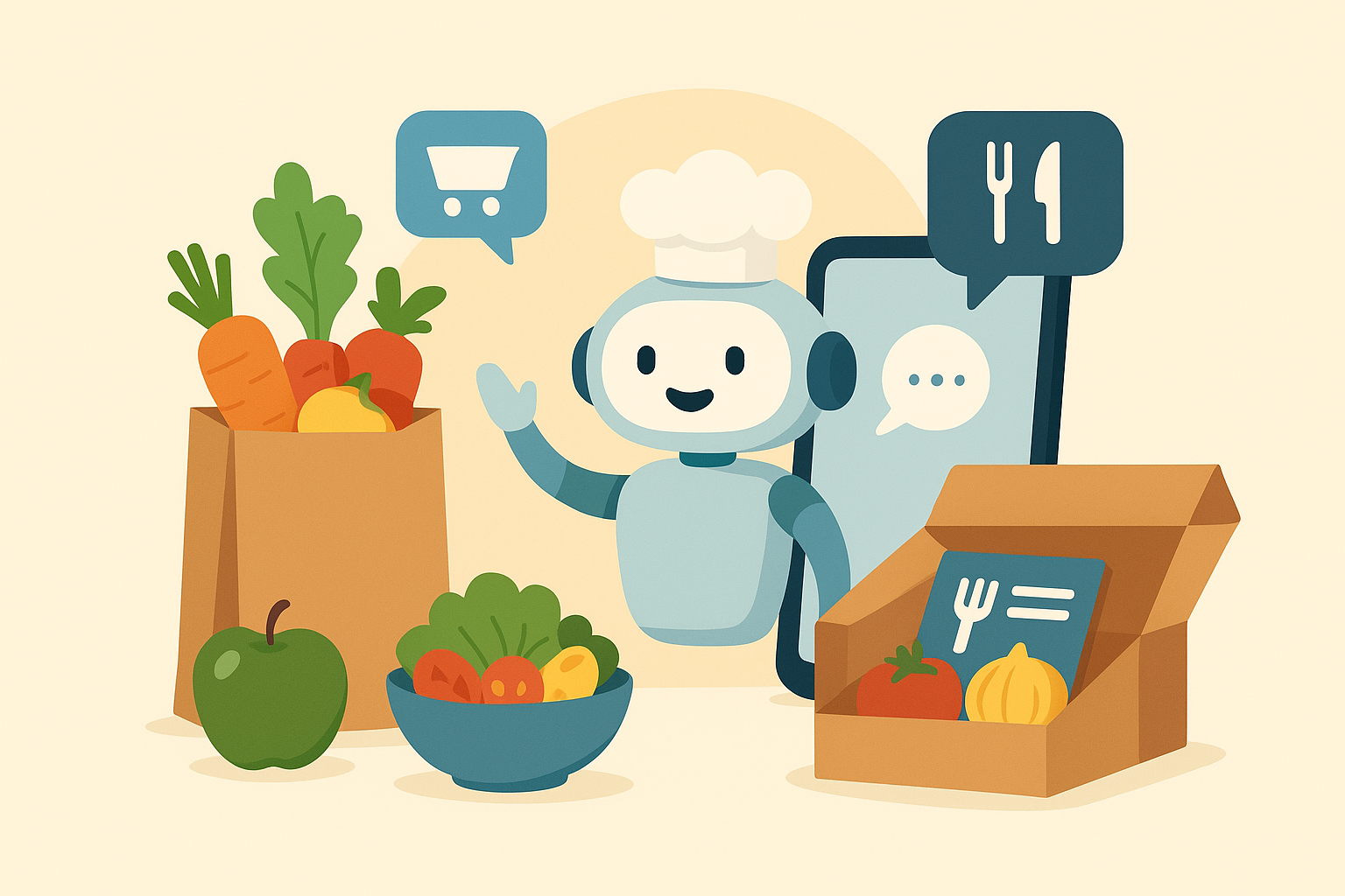 Food Chatbots for Grocery and Meal Kit Businesses