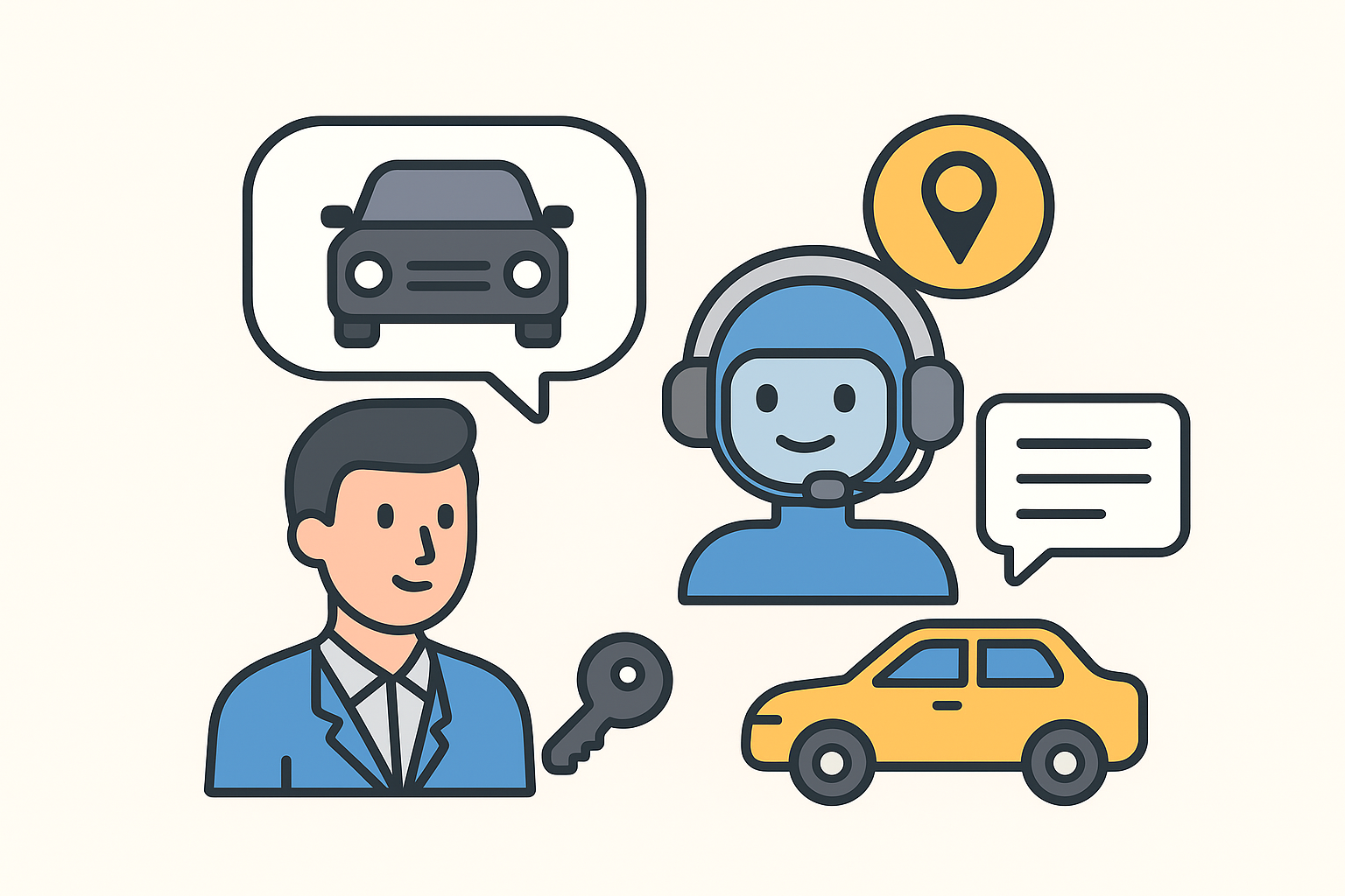 Car Rentals and Transport Assistance through Chatbots