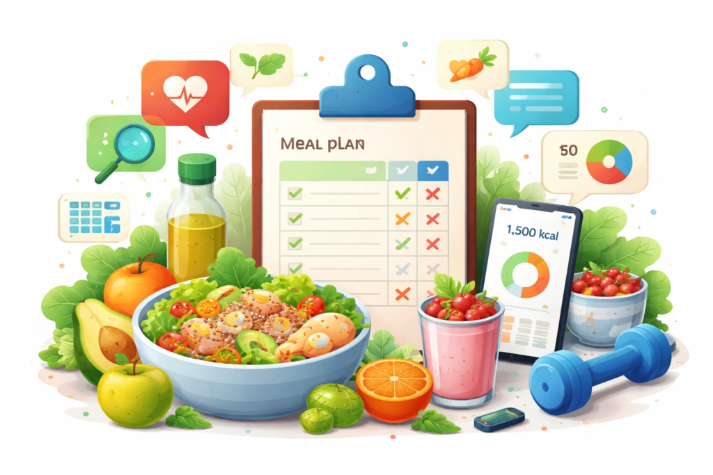 Nutrition Support — Meal Plans, Diet Chat & Calorie Guidance