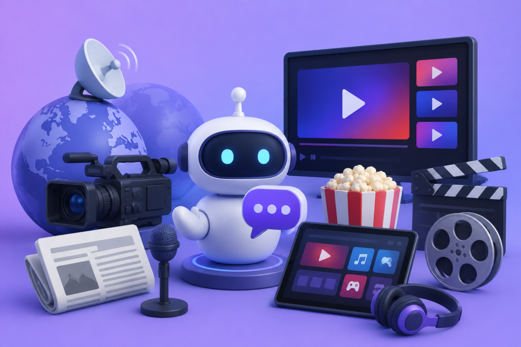 Using Media Chatbots for News, Streaming, and Entertainment