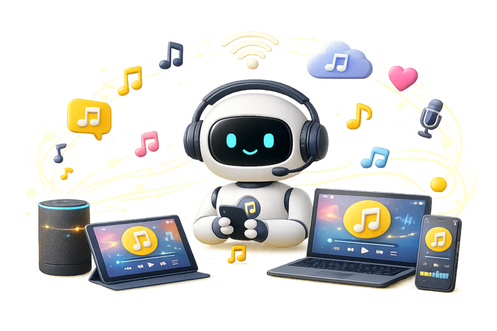 Integrating Music Chatbots Across Digital Platforms