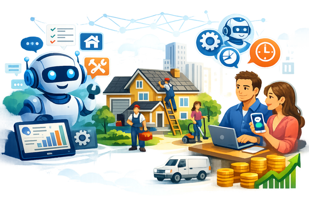 The Ultimate Guide to Home Service Chatbots: Benefits, Features, AI Automation & Business Growth