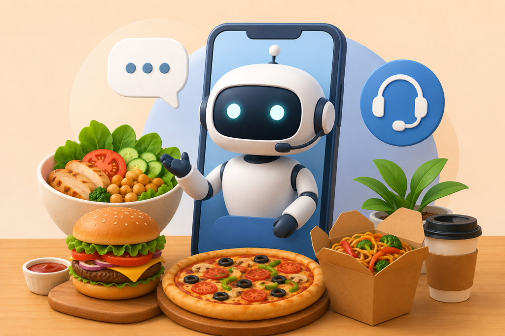 Food Chatbots for Customer Support and Frequently Asked Questions