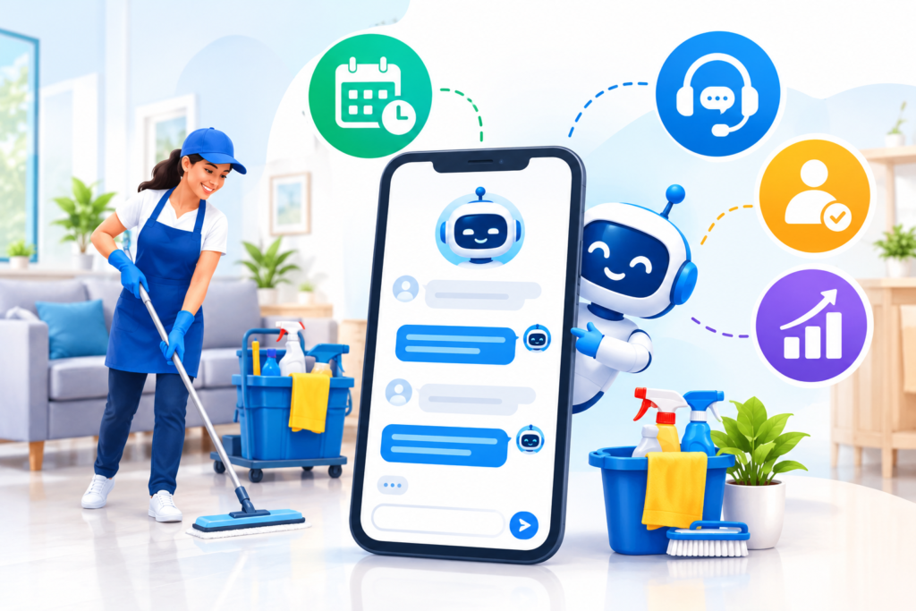 Cleaning Services Chatbot: The Complete Guide to Automation, Customer Support, Booking, and Business Growth