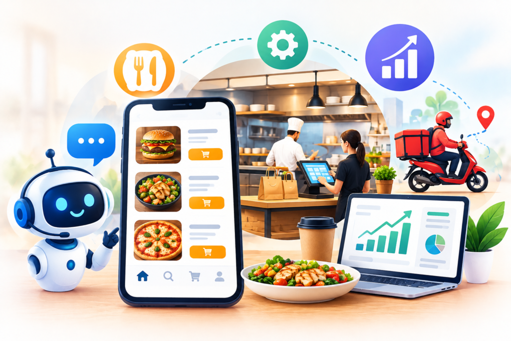 The Complete Guide to AI-Powered Food Ordering, Customer Support, Restaurant Automation, and Business Growth