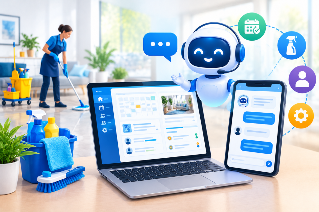 Integrating a Chatbot With Cleaning Business Software
